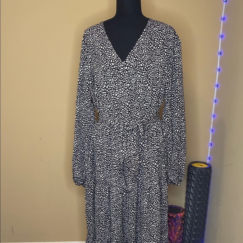 Black and White Polka Dot Dress